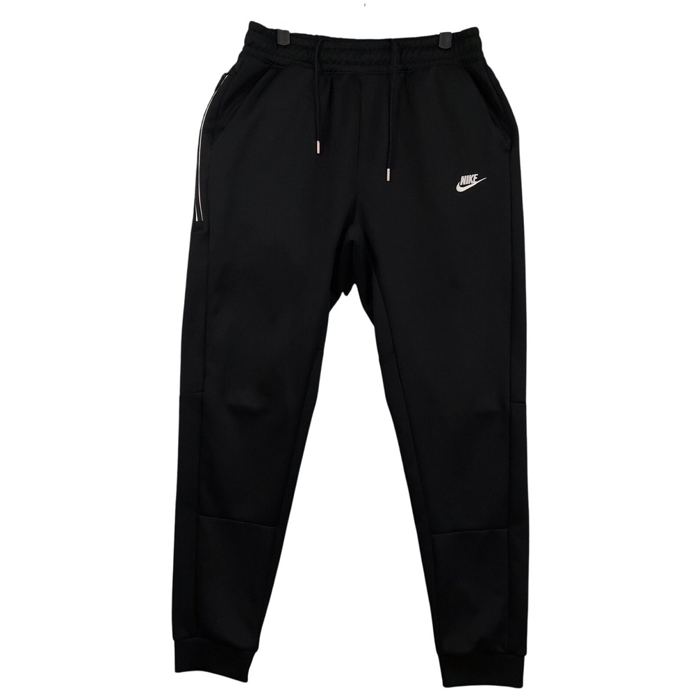 Nike Pants Mens LT Black Sweatpants Joggers Zipper Pocket Elastic Waist Tech